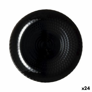 Assiette à dessert Luminarc Pampille Noir verre (19 cm) (24 Unités)...