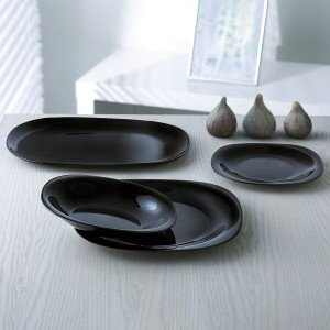 Dessertteller Luminarc Carine Schwarz Glas (19 cm) (24 Stück) |  Ge...