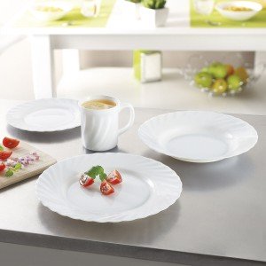 Kochschüssel Luminarc Trianon Weiß Glas (Ø 35 cm) (6 Stück) |  Gesc...