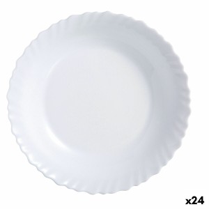 Flacher Teller Luminarc Feston Weiß Glas 25 cm (24 Stück) |  Geschi...