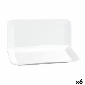 Serving Platter Quid Basic Rectangular Ceramic White (35,8 x 21 cm)...