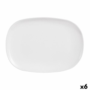 Kochschüssel Luminarc Sweet Line rechteckig Weiß Glas 35 x 24 cm (6...