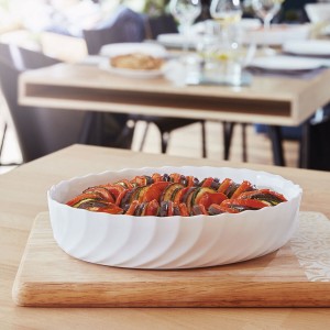 Serving Platter Luminarc Trianon Oval White Glass (22 x 16 cm) (8 U...
