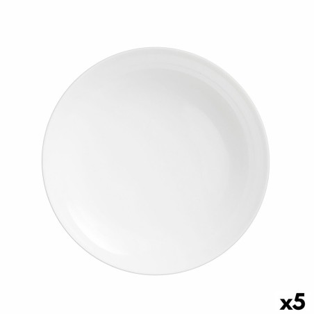 Fruit Bowl Luminarc Diwali White Glass Ø 26 cm Circular (5 Units) |...