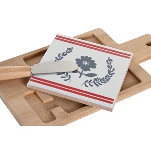 Ensemble à apértif DKD Home Decor 21,5 x 11,8 x 1,5 cm Naturel Roug...