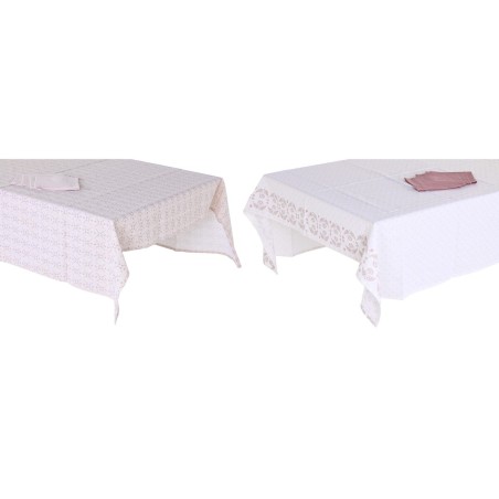 Nappe et serviettes de table DKD Home Decor 150 x 250 x 0,5 cm Rose...