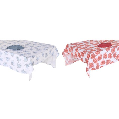 Nappe et serviettes de table DKD Home Decor 150 x 150 x 0,5 cm Bleu...