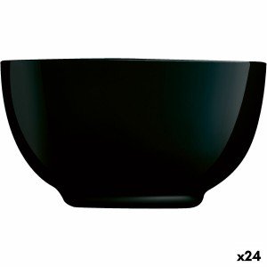 Bowl Luminarc Diwali Noir Black Glass Tempered glass 14,5 cm (24 Un...