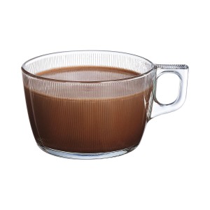 Cup Luminarc Stripy Large Transparent Glass (500 ml) (6 Units) |  C...