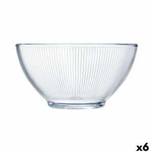 Bol Luminarc Stripy Petit-déjeuner Transparent verre (500 ml) (6 Un...