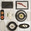 Plateau apéritif Quid Mineral Gres Noir Céramique 30 x 18 cm (6 Uni...