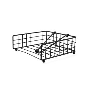 Serviettenring Quid Ebano Schwarz Metall 19 x 19 x 7 cm |  Weiteres...