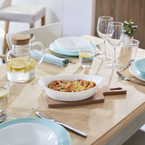 Kochschüssel Luminarc Smart Cuisine Oval Weiß Glas 25 x 15 cm (6 St...