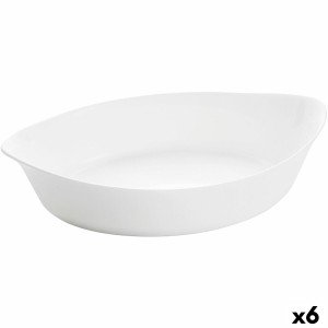 Kochschüssel Luminarc Smart Cuisine Oval Weiß Glas 28 x 17 cm (6 St...