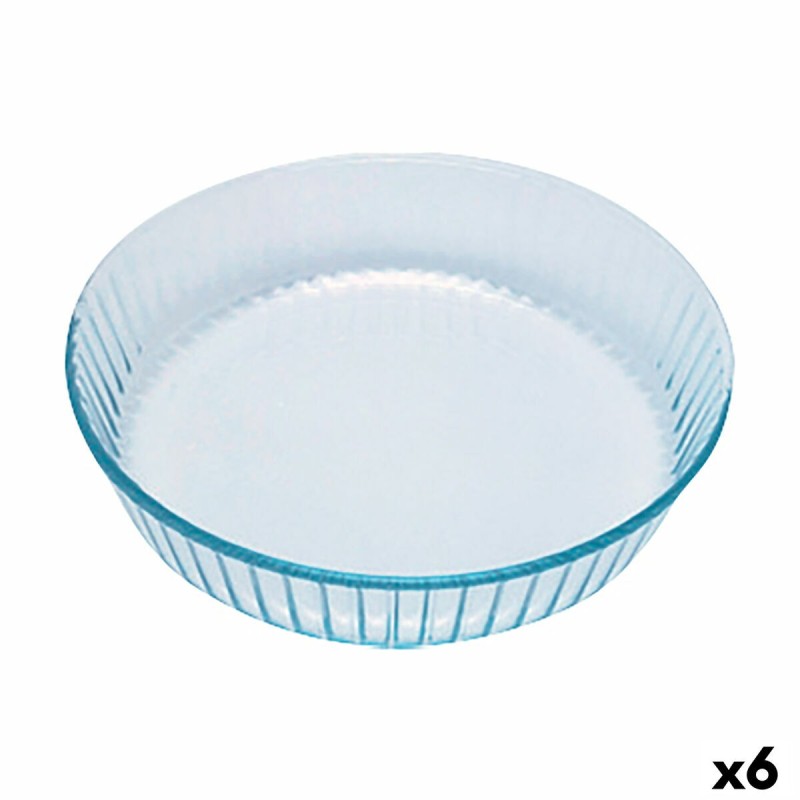 Oven Mould Pyrex Classic Circular Transparent 27 x 27 x 6 cm (6 Uni...