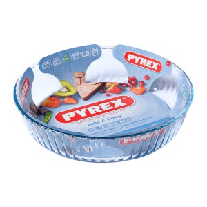 Oven Mould Pyrex Classic Circular Transparent 27 x 27 x 6 cm (6 Uni...
