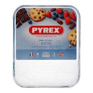 Moule rectangulaire Pyrex Classic Vidrio Transparent verre 33 x 27 ...