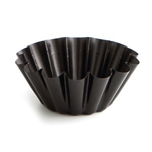 Moule à flan Quid Sweet Grey Noir Métal (12 Unités) |  Décoration, ...