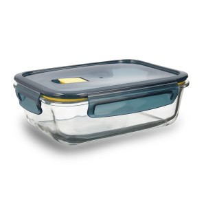 Lunchbox hermetisch Quid Astral rechteckig 1,04 L Blau Glas (6 Stüc...