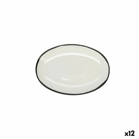 Tablett für Snacks Ariane Vital Filo aus Keramik Weiß Ø 26 cm (12 S...