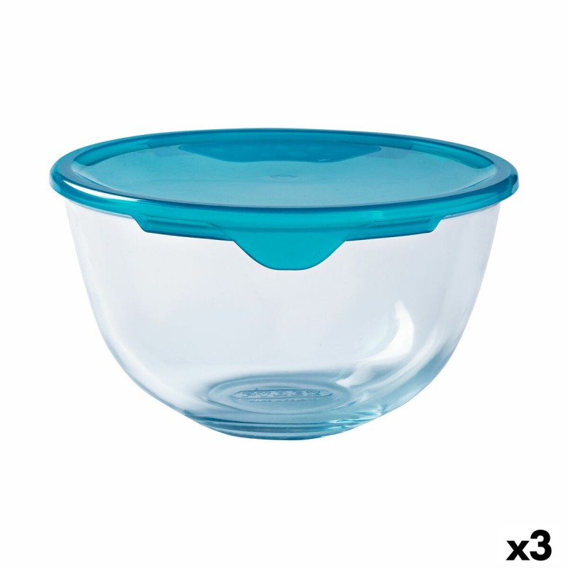 Round Lunch Box with Lid Pyrex Cook & Store Blue 2 L 22 x 22 x 11 c...