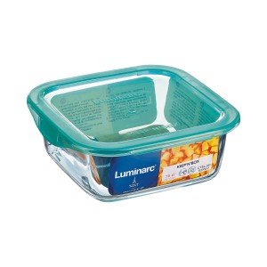 Viereckige Lunchbox mit Deckel Luminarc Keep'n Lagon 10 x 5,4 cm tü...
