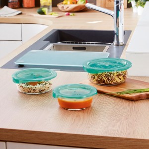 Panier-repas rond avec couvercle Luminarc Keep'n Lagon 13,5 x 6 cm ...