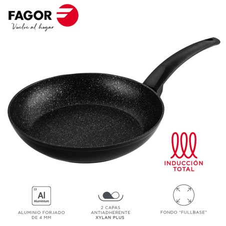 Pan Fagor VIVANT Black Aluminium Ø 20 cm |  Pans and casseroles   |...