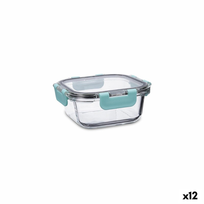 Lunchbox hermetisch Quid Purity karriert 530 ml Durchsichtig Glas (...