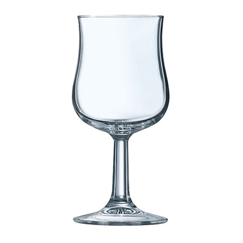 Set of cups Arcoroc Lira Transparent 12 Units Glass 230 ml |  Glass...