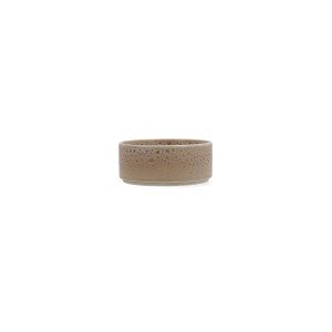 Appetizer Set Ariane Porous Beige Ceramic 12 cm (12 Units) |  Plate...