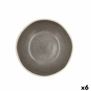 Deep Plate Bidasoa Gio Ceramic Grey 19 cm (6 Units) |  Plates, plat...