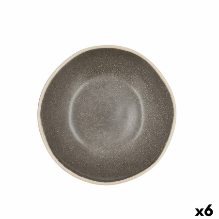 Deep Plate Bidasoa Gio Ceramic Grey 19 cm (6 Units) |  Plates, plat...
