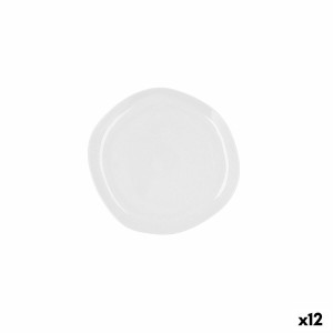 Flat plate Ariane Earth Ceramic White Ø 21 cm (12 Units) |  Plates,...