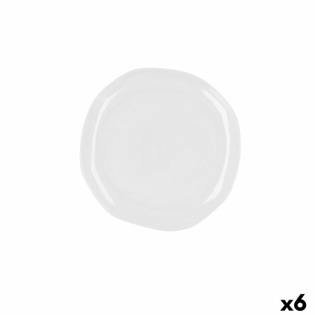 Assiette plate Ariane Earth Céramique Blanc 25 cm (6 Unités) |  Ass...