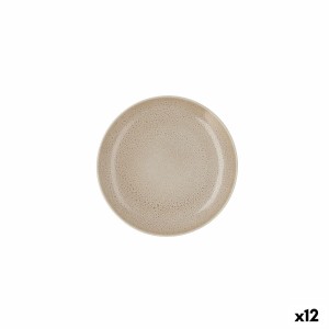 Flacher Teller Ariane Porous Beige aus Keramik Ø 21 cm (12 Stück) |...