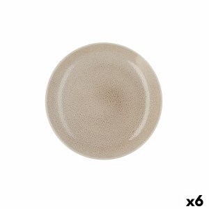 Flat plate Ariane Porous Ceramic Beige Ø 27 cm (6 Units) |  Plates,...