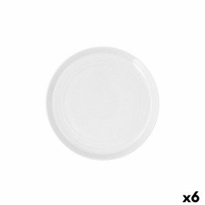Flacher Teller Ariane Artisan Weiß aus Keramik Ø 27 cm (6 Stück) | ...