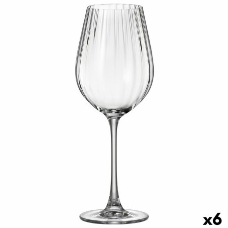 Wine glass Bohemia Crystal Optic Transparent 6 Units 500 ml |  Glas...