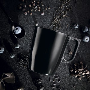 Henkelbecher Luminarc Flashy Schwarz 250 ml Glas (6 Stück) |  Tasse...