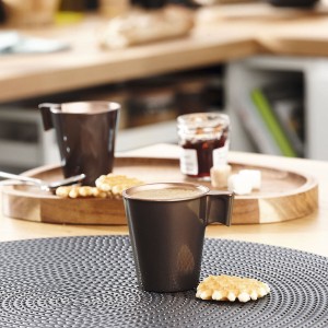 Mug Luminarc Flashy Brown 80 ml Glass (24 Units) |  Cups and Thermo...