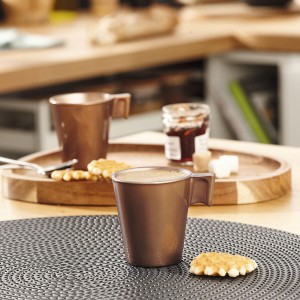 Tasse mug Luminarc Flashy Marron Clair 80 ml verre (24 Unités) |  T...