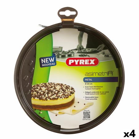 Backform Pyrex Asimetria rund Metall 4 Stück 20 cm |  Dekoration, A...