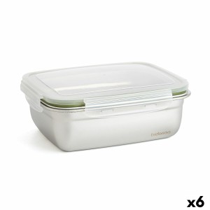 Lunchbox hermetisch Bidasoa Theo rechteckig 1,8 L 23 x 18 x 8 cm Me...