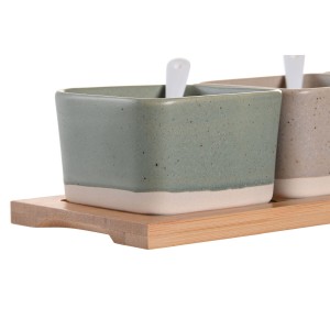 Appetizer Set DKD Home Decor 29 x 11,5 x 1,5 cm Porcelain Multicolo...
