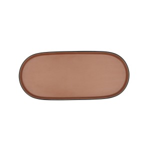 Tablett für Snacks Bidasoa Gio Braun Kunststoff 28 x 12 cm (12 Stüc...