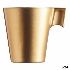 Kop Luminarc Flashy Gold 80 ml Glas |  Tassen und Thermoskannen   |...
