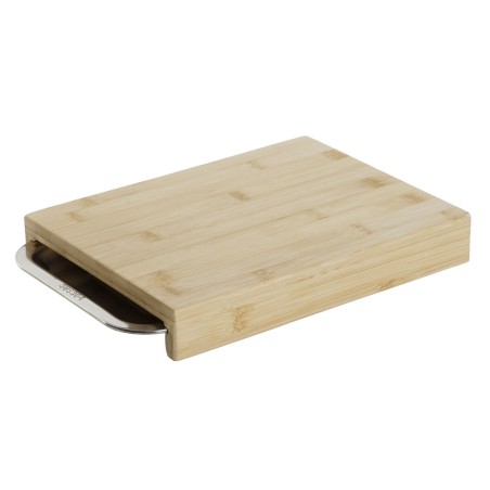 Schneidebrett DKD Home Decor natürlich Bambus Edelstahl 28 x 21,5 x...