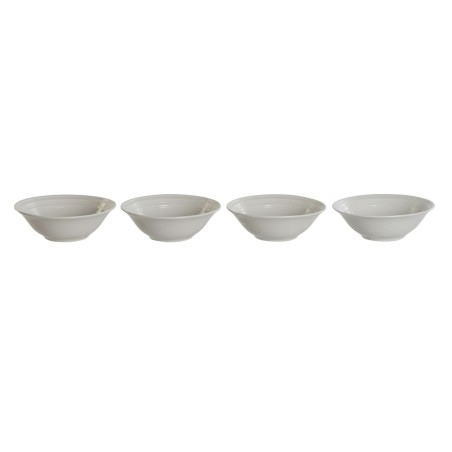 Schalenset DKD Home Decor Weiß Porzellan 17 x 17 x 7 cm |  Geschirr...