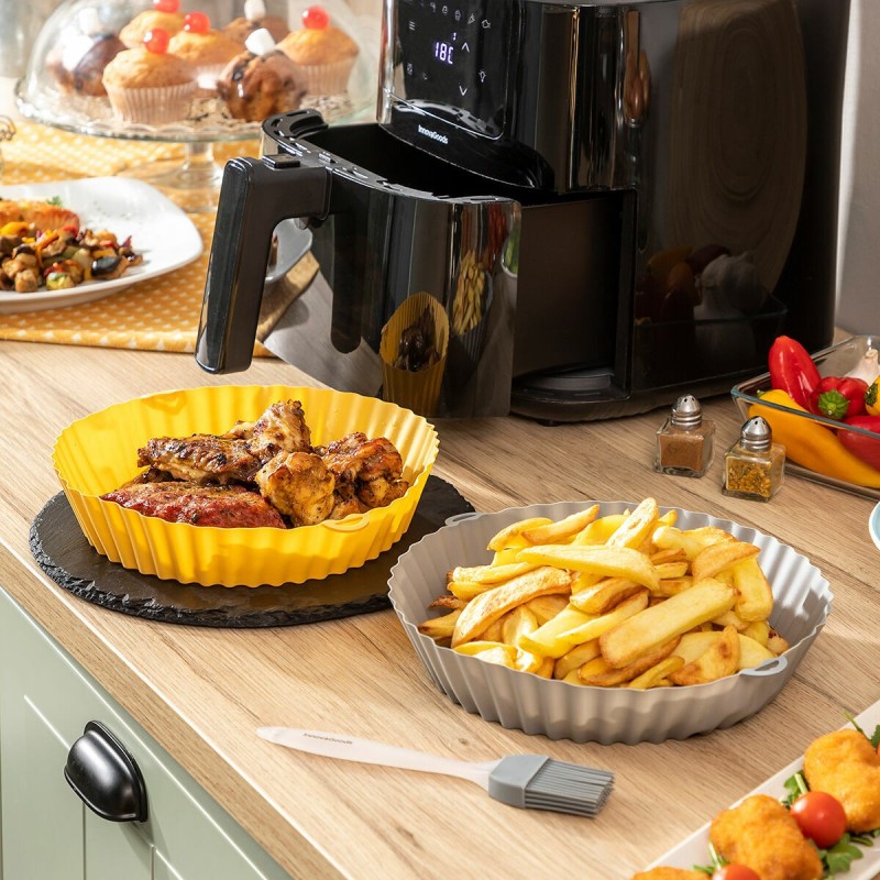 Silikonformen mit Backpinsel für Heißluftfritteusen Mollicon Innova...